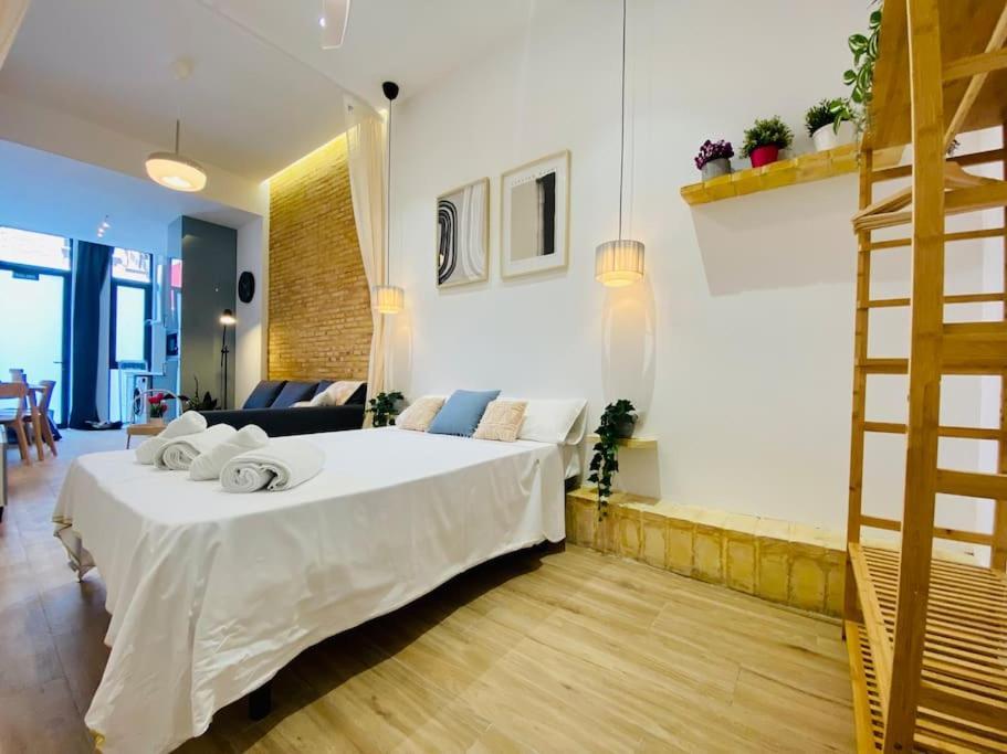 Relaxing Beachside Cabanyal Loft Valencia Kültér fotó